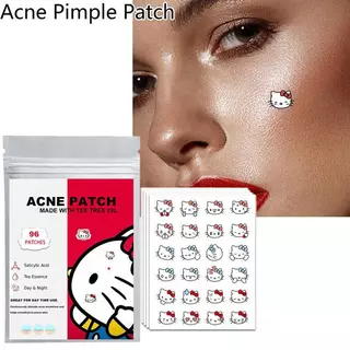 KILIG 96 ชิ้น Hello Kitty Cat Repair แผ่นแปะสิวบํารุงผิวหน้า Fade Blemishes Pimple TH