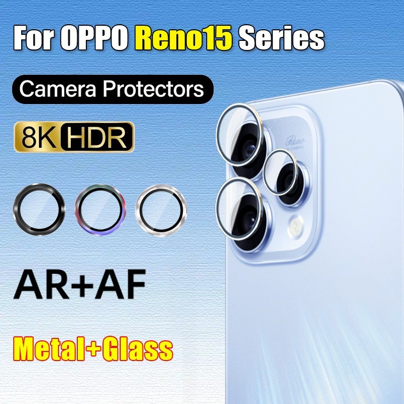 สําหรับOppo Reno15 Reno15c Pro Mini Max FS Fอลูมิเนียมเลนส์ป้องกันแหวนสําหรับOppo Reno15Pro Reno 15ProMax 15ProMiniโทรศัพท์กล้องกระจกนิรภัยแหวนฝาครอบฟิล์ม