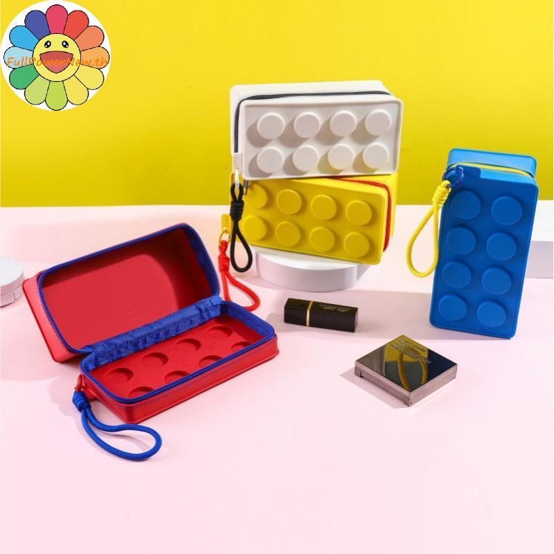 POWER Creative Building Blo รูปกระเป๋าถือปากกากระเป๋าเชือกแบบพกพาเครื่องเขียน Organizer ดินสอ Sundries Organizer TH