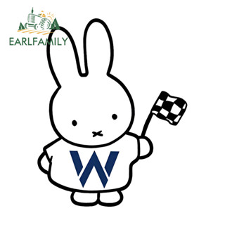 EARLFAMILY Miffy Racer การ์ตูนรถสติกเกอร์ Occlusion Scratch …