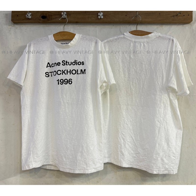 Acne Studios STOCKHOLM 1996 tag Acne Studios เสื้อวินเทจ เสื้อแฟชั่น heavy vintage shirt
