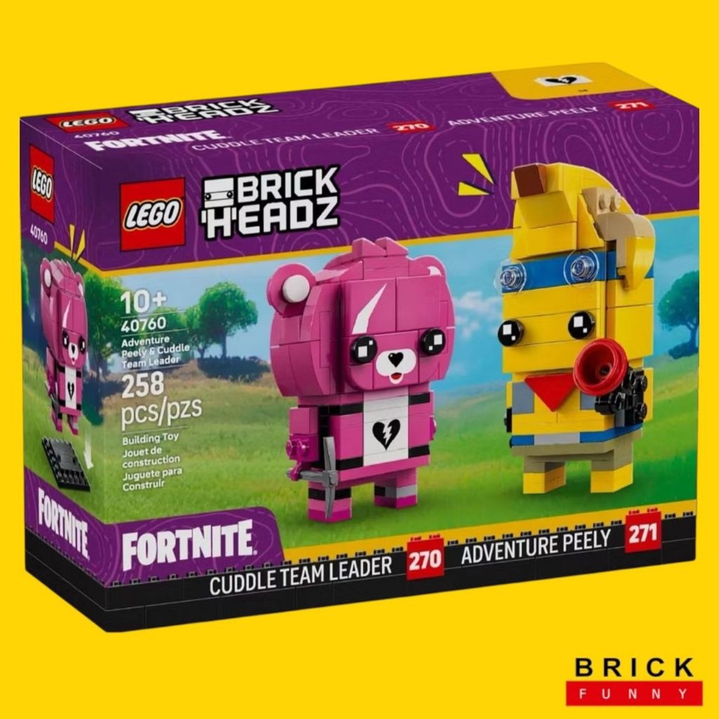Lego BrickHeadz 40760 Adventure Peely & Cuddle Team Leader สินค้าพร้อมส่ง ของแท้ 100% ค่ะ