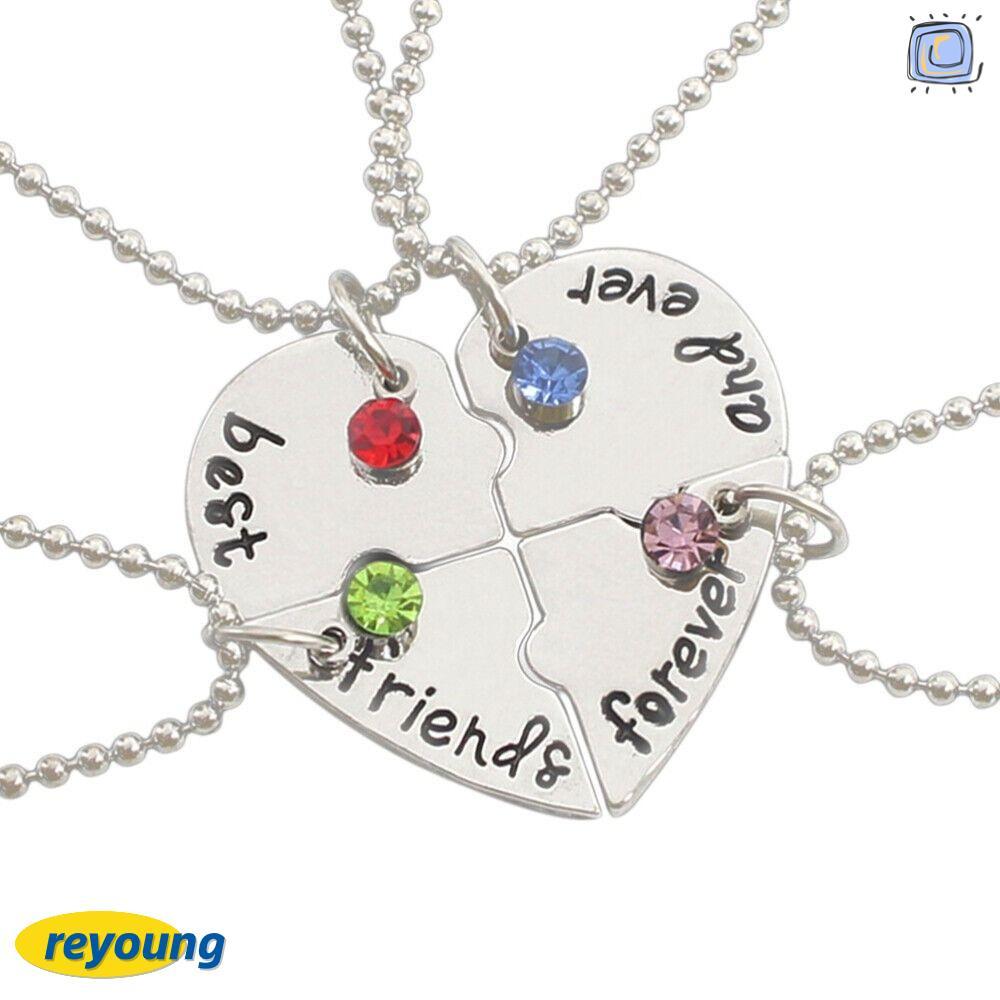 REYOUNG 4 Bff Fashion Best Friend Froever Nice Gift Necklace