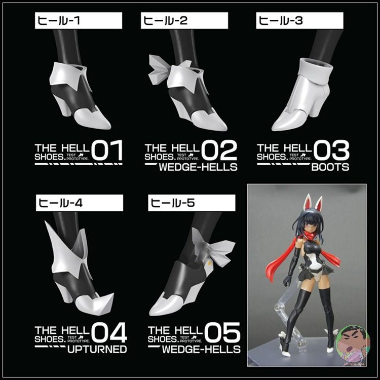 ( ⭕ PRE-ORDER) 1/12 Scale 11 High Heels Five Types Resin Garage Kit Assembly Retrofit Kit