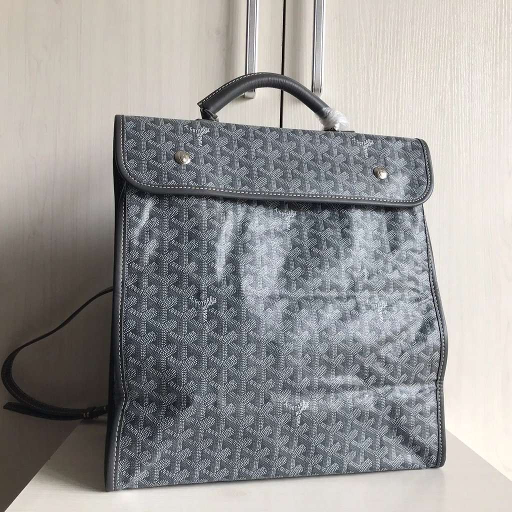 GOYA Goyard GOYA Goyard Student Backpack Cowhide พับได้