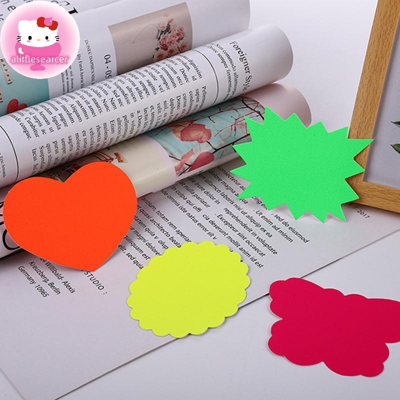 Alittlesearcer 50Pcsmity Price Tag โฆษณา Stiers Neon Sign ป้ายส่งเสริมการขาย Shop Tags Market ผลไม้ 