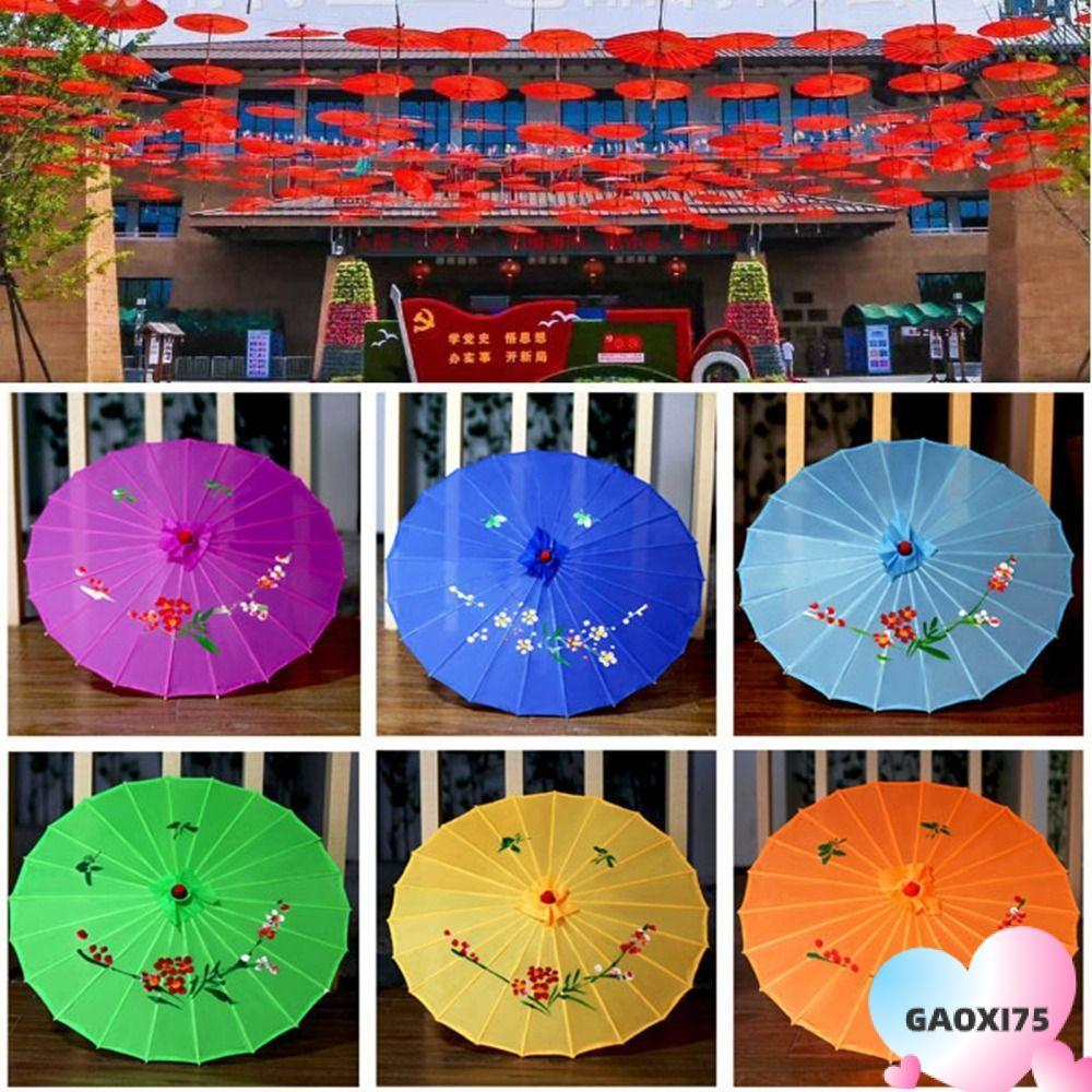 กาซี75 ร่มกระดาษน้ํามัน, ร่มตกแต่งเด็กสไตล์จีนโบราณ 10 สี, ตกแต่งร่มประสิทธิภาพการเต้นรํา