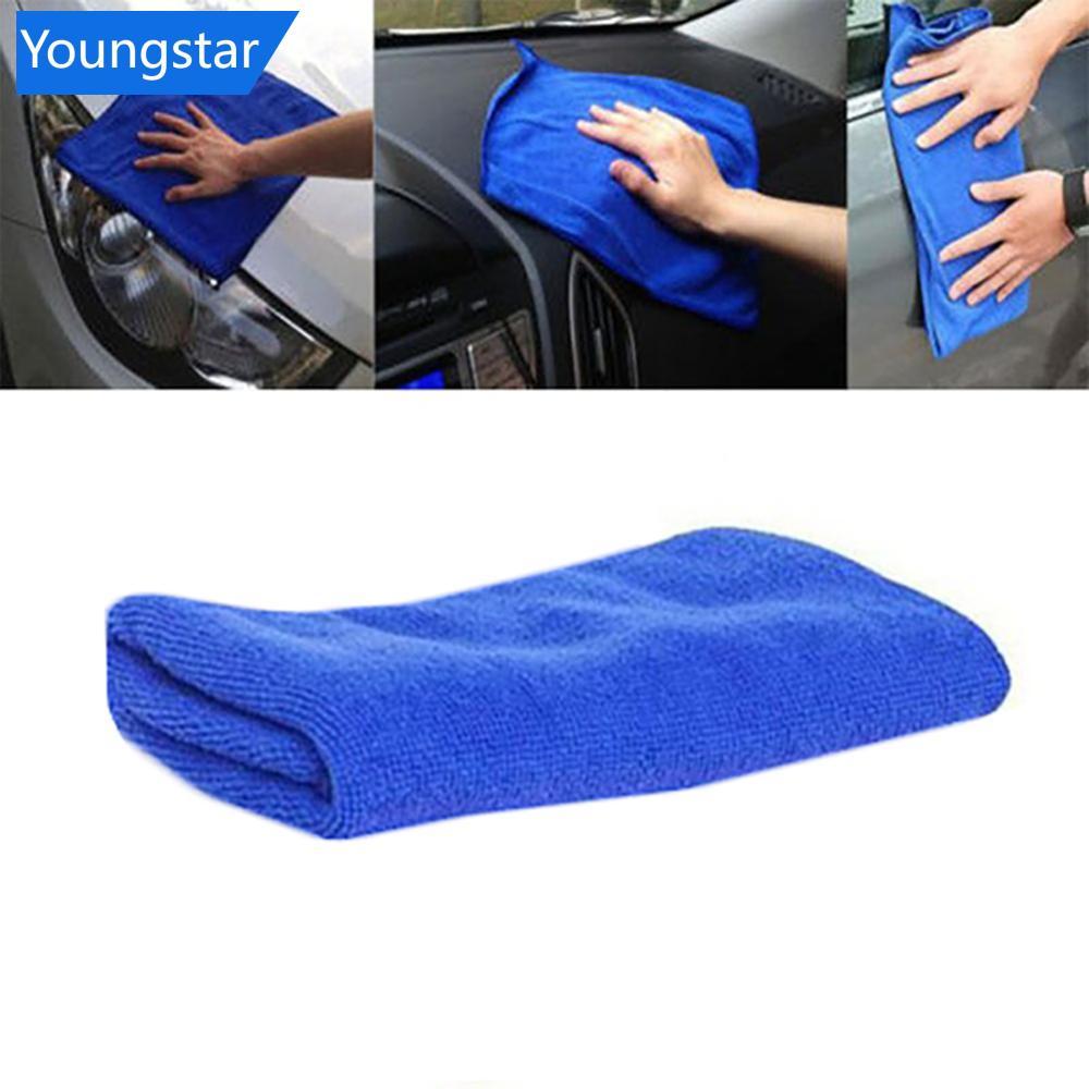 YST 1 ชิ้นไมโครไฟเบอร์ผ้าเช็ดตัวห้องครัวล้างรถ Auto Car Home ทําความสะอาดผ้า 25x25 ซม.