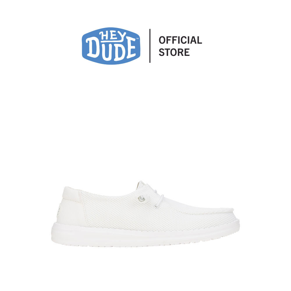 HEYDUDE รองเท้าลำลองผู้หญิง WENDY STRETCH SOX รุ่น 41878-100 - WHITE