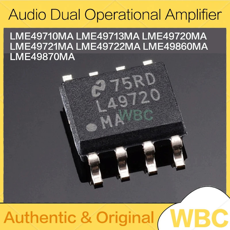 2-5 ชิ้น LME49710MALME49713MA LME49720MALME49721MA LME49722MA LME49860MA LME49870MA MAX/NOPB SOIC-8 