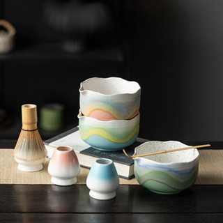 chawan matcha bowl matcha set ชุดชงชามัทฉะ Wave Kiln เปลี่ยน…