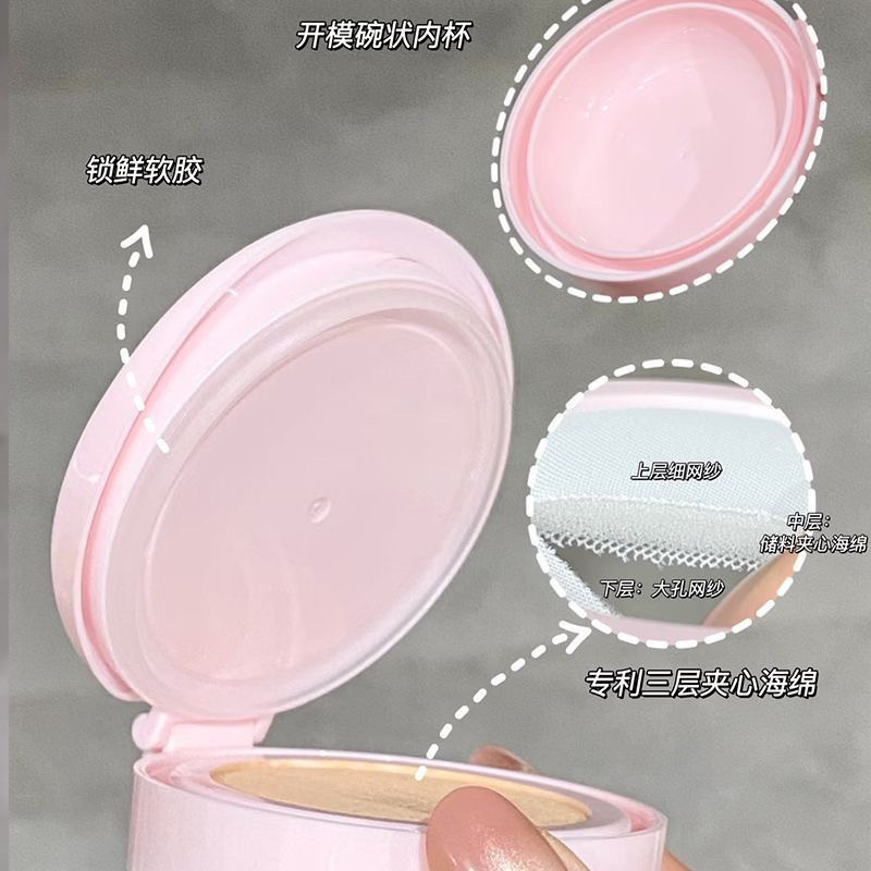 FLOWER KNOWS Bonnie Garden Cushion Foundation นูน Matte Silky คอนซีลเลอร์ติดทนนาน Moisturizing Delicateing Foundation ราคา ถูกที่สุด ดีลบีเคเค แกลเลอรีภาพที่ 4
