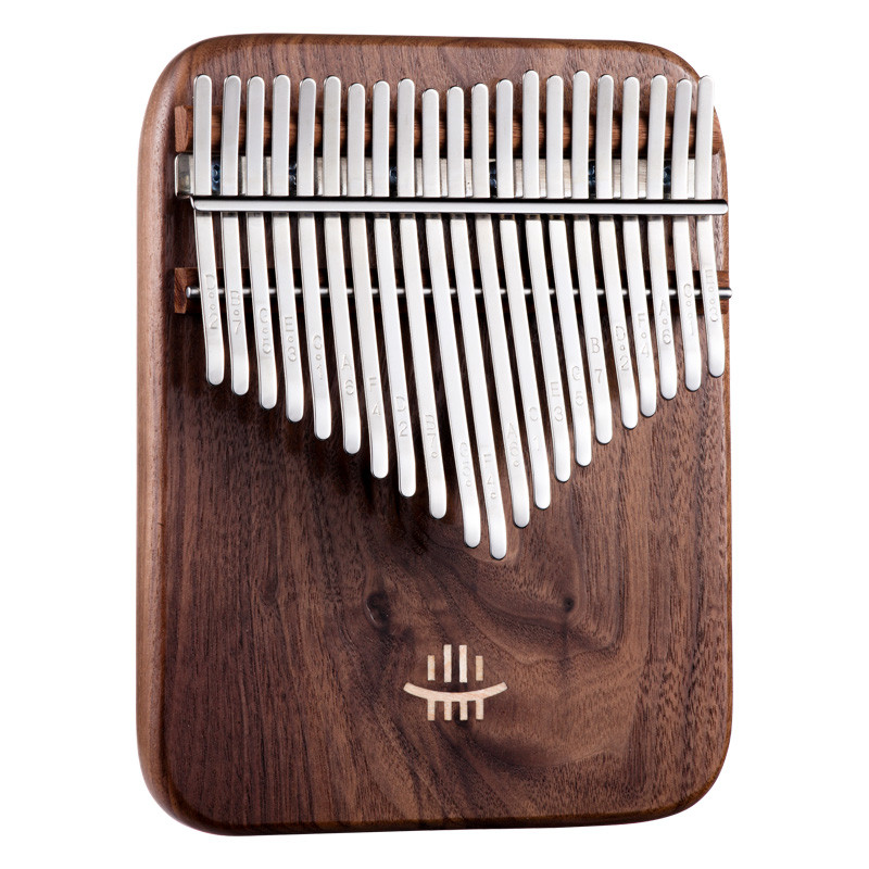 Hluru High-End Thumb Piano Kalimba 21 Key Thumb Piano Kalimba Musical Body KY21-BlackWalnut