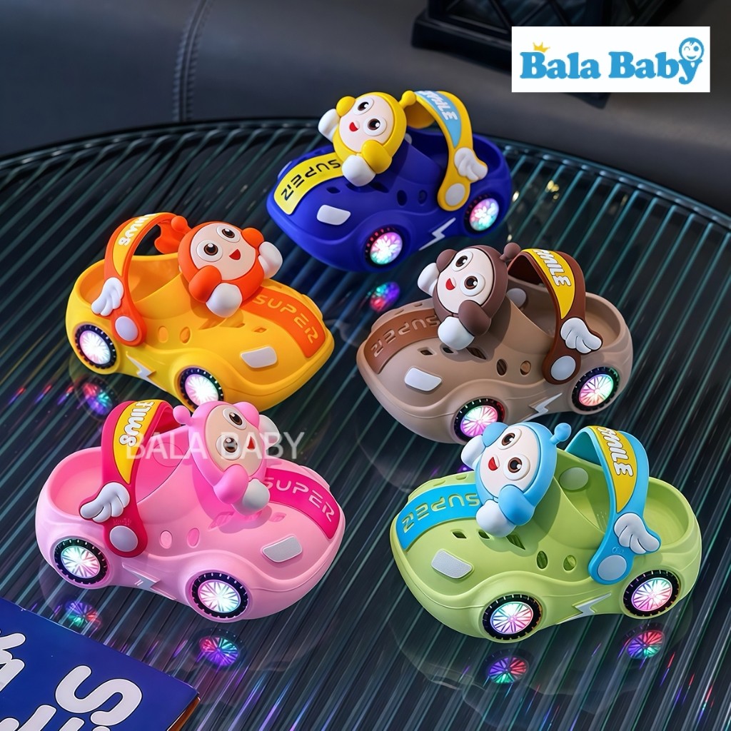 รองเท้าแตะเด็ก รองเท้าเด็กฤดูร้อน ดีไซน์การ์ตูนน่ารักๆ กันลื่น มีไฟ ใส่ได้ทั้งเด็กผู้ชายและผู้หญิง DDX66