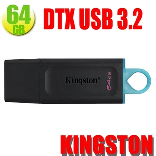 KINGSTON DTX 64GB FLASH DRIVE USB 3.2 BLACK รับประกัน 5 ปี
