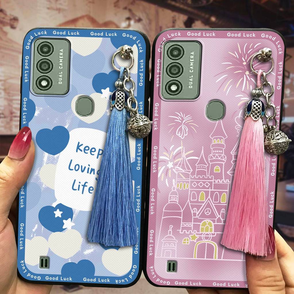 พู่ Bell เคสโทรศัพท์สําหรับ Wiko Voix/U616AT Anti-knock TPU Soft Case Graffiti น่ารักกระเป๋าโทรศัพท์