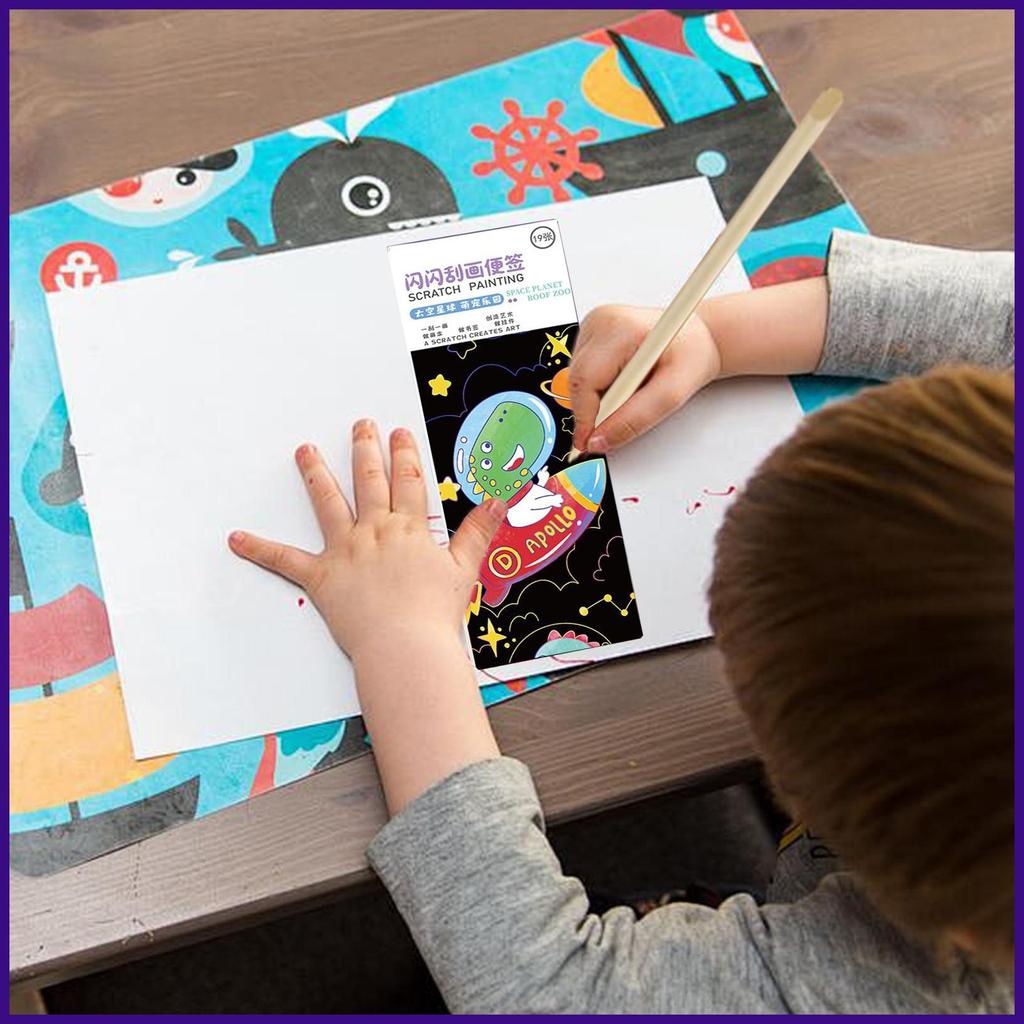 Kids Scratch off Art Set Scratch off Paper Set Scratch off Paper Sheets Scratch off Art Crafts Notes