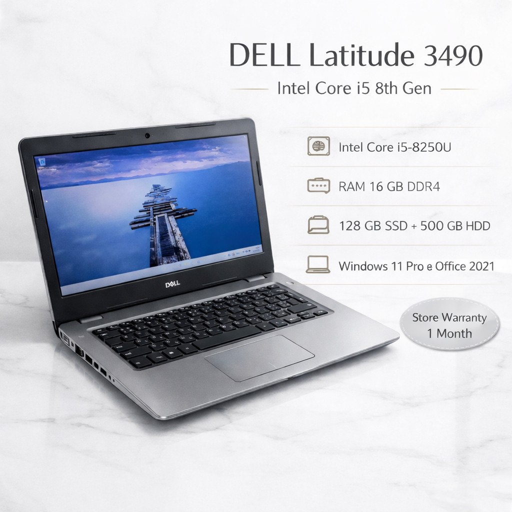 DELL Latitude 3490 Intel Core i5-8250U สภาพดีมือสอง