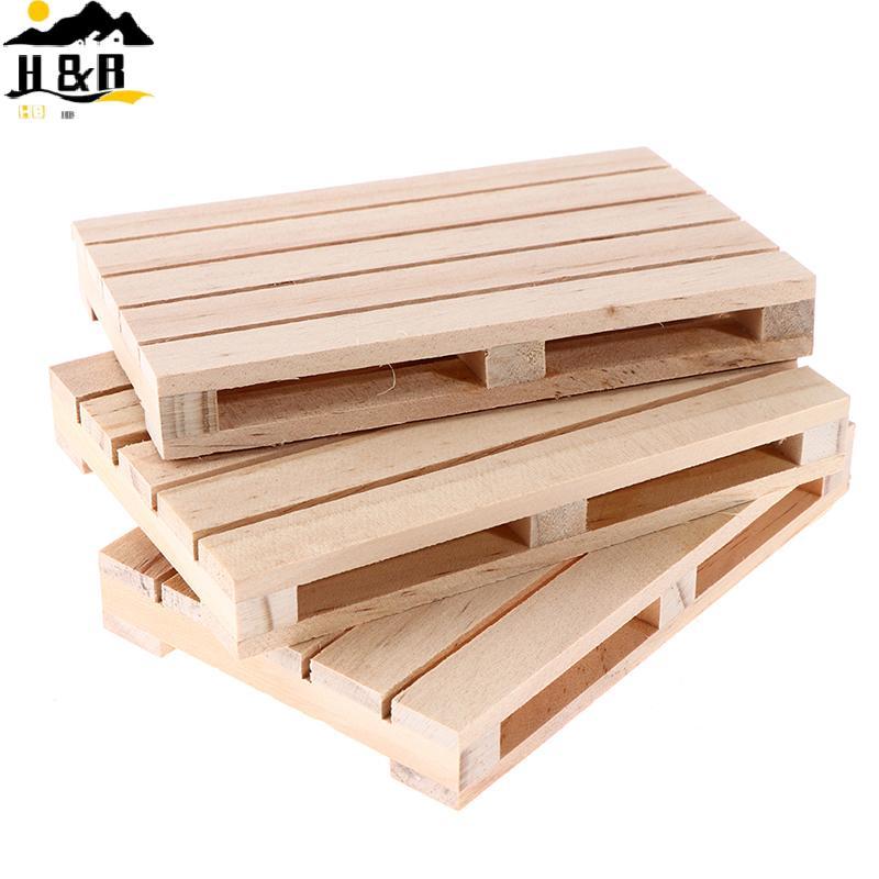 H&B Mini Wooden Pallet ที่รองแก้วเครื่องดื่มสําหรับเครื่องดื่มร้อนและเย็น Wood Pallet {th}