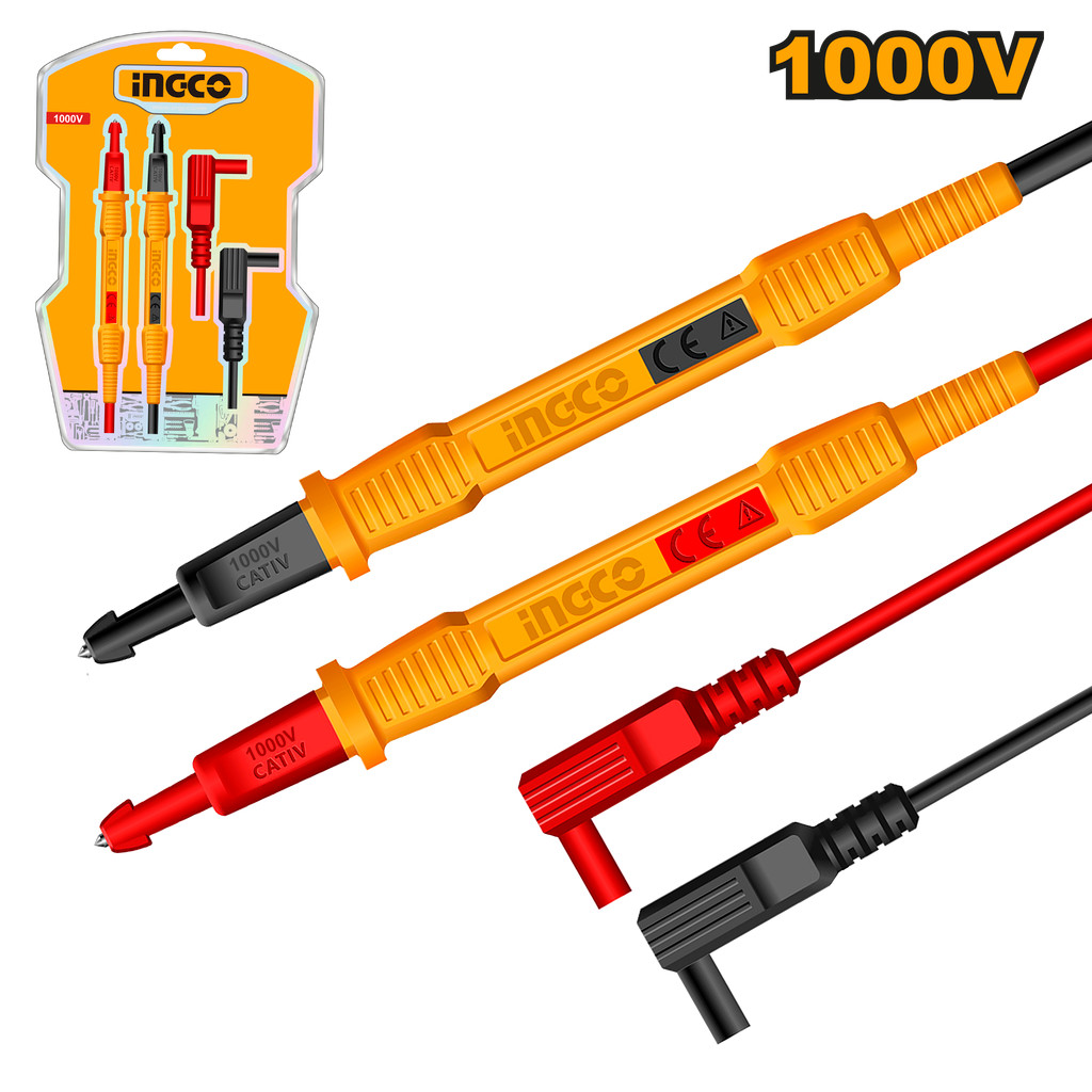 INGCO สายวัดมิเตอร์ 1000V รุ่น HTL31001 มาตรฐาน CAT III ความยาว 100 ซม. (Test Lead)