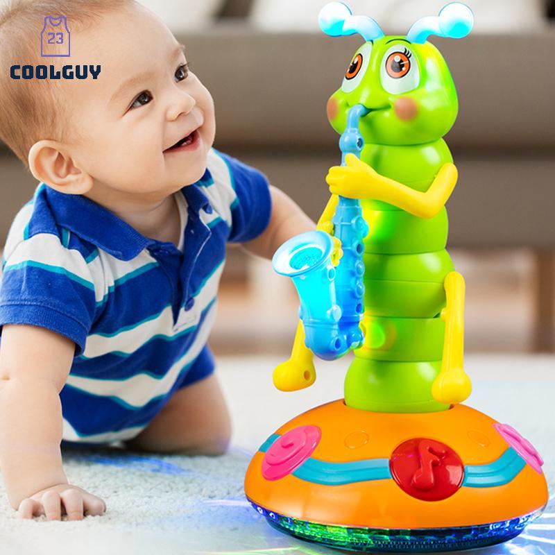 [YLSW] หนอนผีเสื้อไฟฟ้าเต้นรําของเล่น,Dancing Caterpillar ของเล่นไฟฟ้าตรง Caterpillar ของเล่นดนตรี, Light แซ็กโซโฟน Caterpillar TH