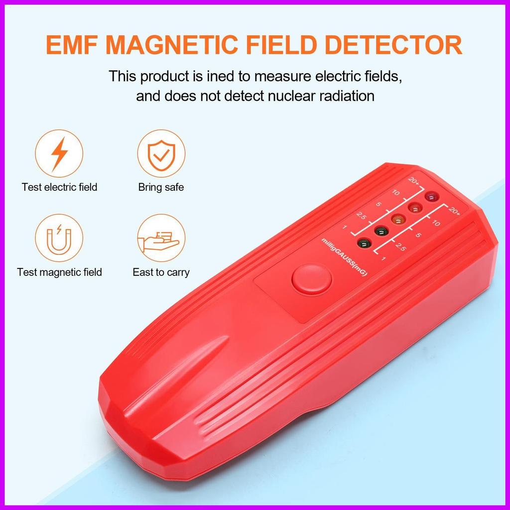 EMF เมตรที่ถูกต้อง EMF เมตรเครื่องตรวจจับรังสีแม่เหล็กไฟฟ้ามือถือดิจิตอล LCD EMF Reader เครื่องทดสอบ
