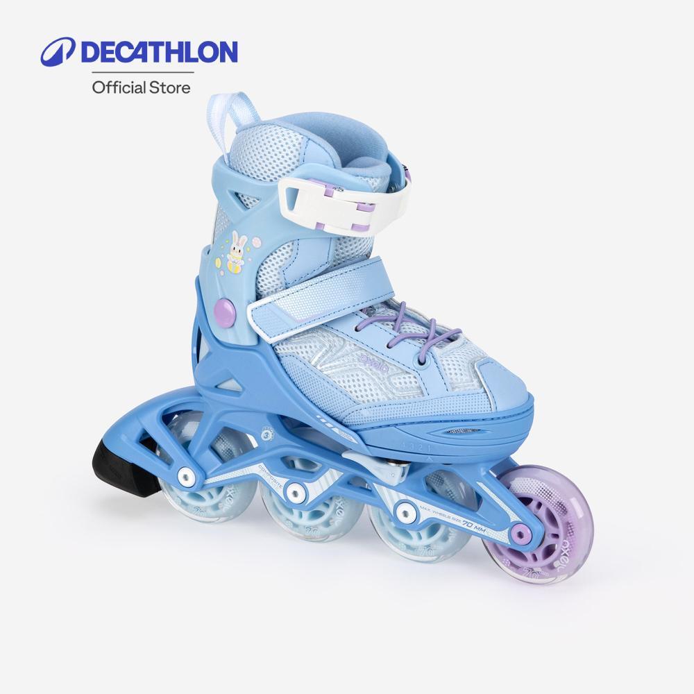 Decathlon Kids' Inline Fitness Skates รองเท้าอินไลน์สเก็ตเด็กเพื่อการออกกำลังกาย รุ่น Fit3 - Light Blue