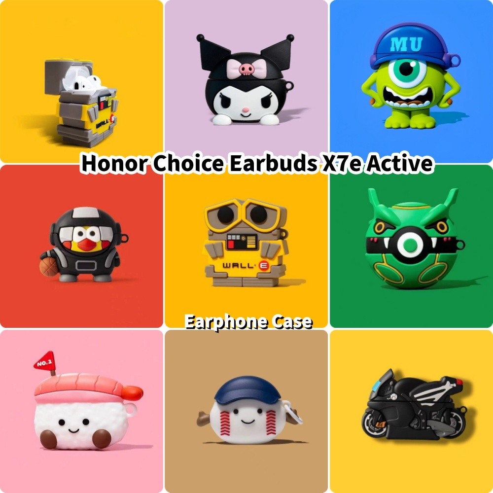 ส่วนลดสําหรับ Honor Choice Earbuds X7e Active Case Casing Soft Silicone Headphone Case Anime Cartoon