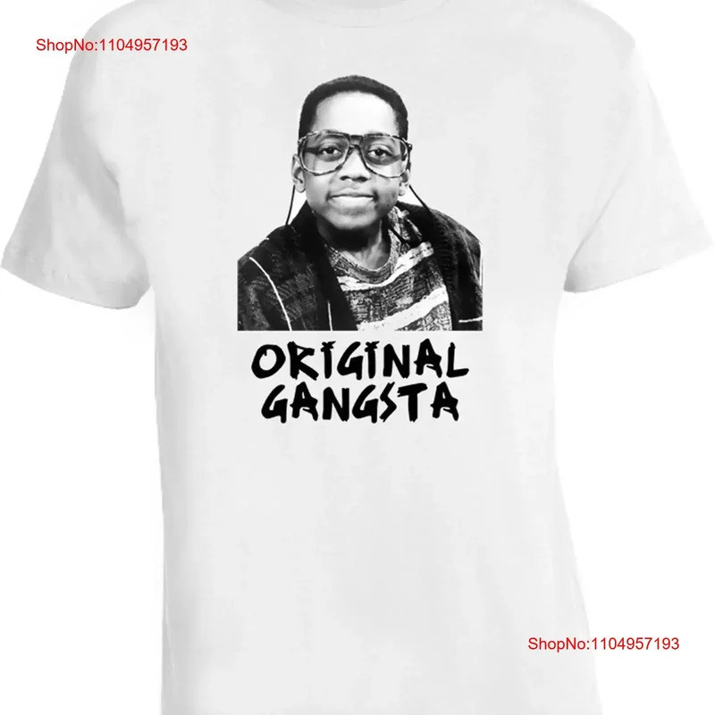 เสื้อยืดลาย Original Gangsta Funny Steve Urkel Family Matters สไตล์วินเทจ เสื้อผ้าดีไซเนอร์ ยืดหยุ่น