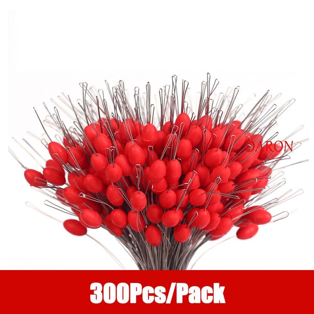 DARON Bobber สีดำ 300 ชิ้น/แพ็คยาง Stopper สำหรับ Connector และ Floaters การตกปลา