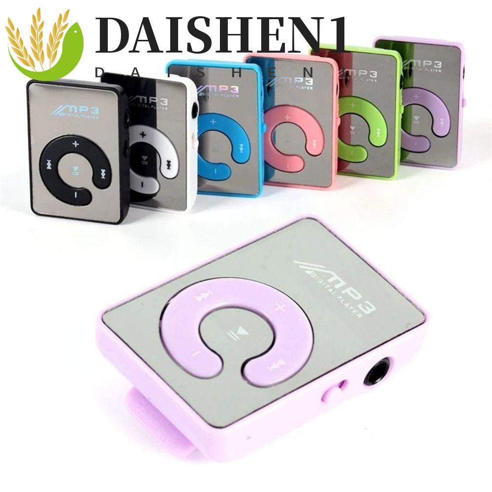 DAISHEN1 Mp3 เครื่องเล่นเพลง TF Card Ultra Thin Sport ลําโพง Walkman Mini Mirror Clip U Disk MP3