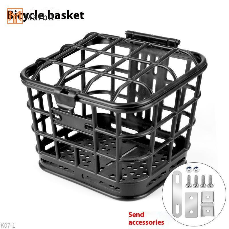 Marbit 1 ชุดตะกร้าจักรยานขนาดใหญ่ ป้องกันการบีบอัด ออกแบบมาสำหรับจักรยานไฟฟ้า มีฝาปิดและสามารถถอดออกได้