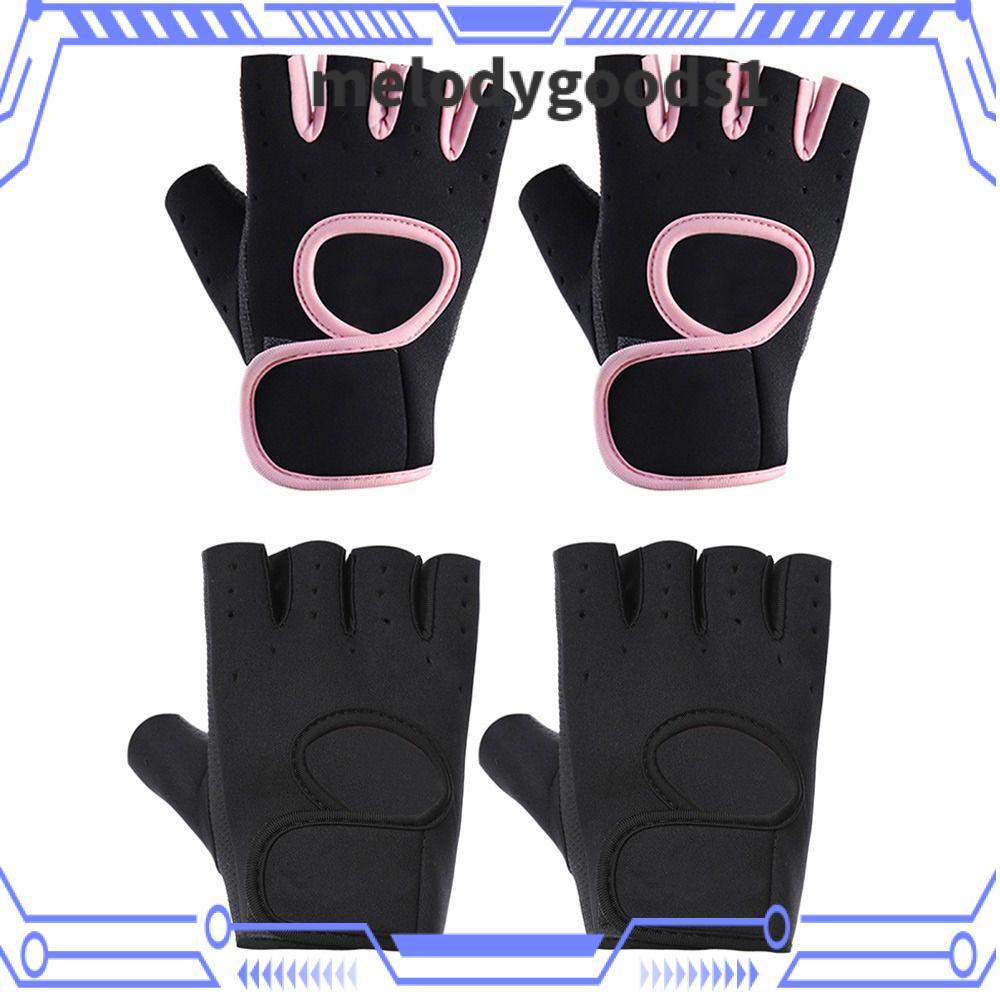MELODYGOODS ถุงมือฟิตเนสสำหรับผู้หญิงและผู้ชาย ออกแบบให้สวมใส่ง่าย และเหมาะสมสำหรับการยกน้ําหนัก ออกกำลังกาย และการฝึกอบรมด้วยดัมเบล