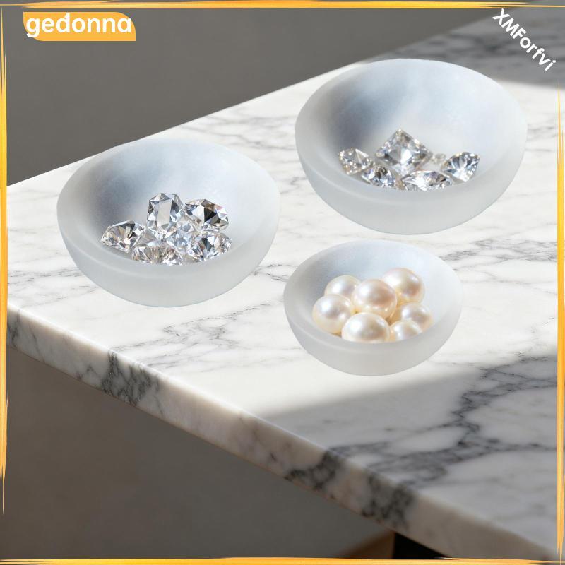 [gedonna] Selens Crystal Bowl Storage Bowl ทําความสะอาดชามผู้ถือเครื่องประดับหัตถกรรมจาก Selens วัสด