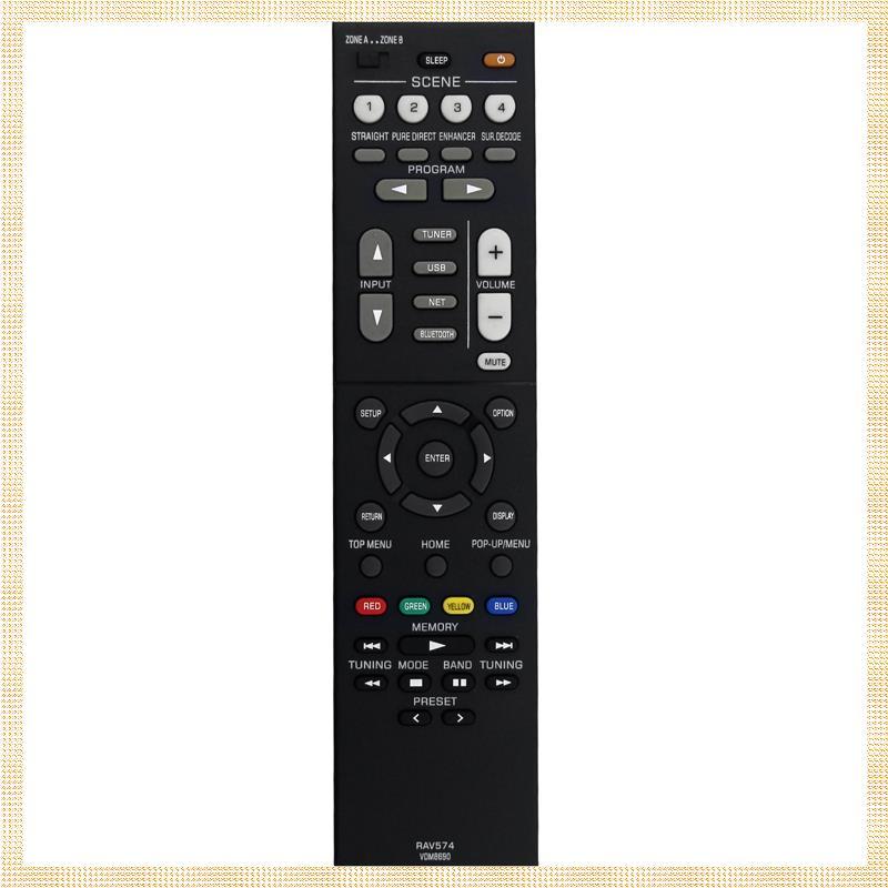 [1ejafnkblh.ph] เปลี่ยน RAV574 VDM8690 รีโมทคอนโทรลสําหรับ MusicCast สเตอริโอ AV Receiver RX-V4A RX-