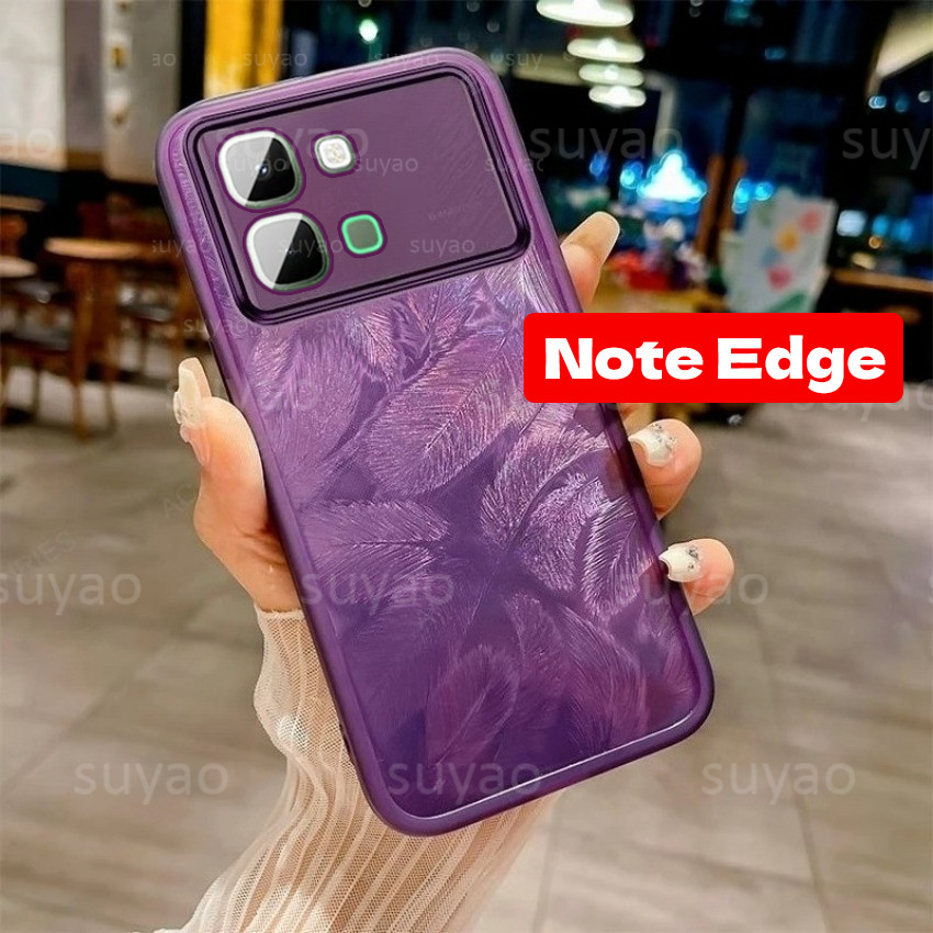 สําหรับ infinix Note Edge 5G 2026 เคสโทรศัพท์ปลอกใส NoteEdge infinixNoteEdge นุ่มคู่เปลือกกันกระแทก TPU ซิลิโคนชุบโปร่งใสปกหลัง ราคา ถูกที่สุด ดีลบีเคเค