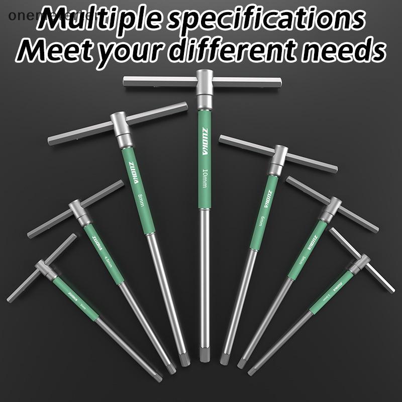 Rten T/L 2/2.5/3/4/5/6/8/10 มม.T Torx ไขควง T ประเภท Allen Hex ประแจ Chrome T-รูปเครื่องมือขยาย T-So