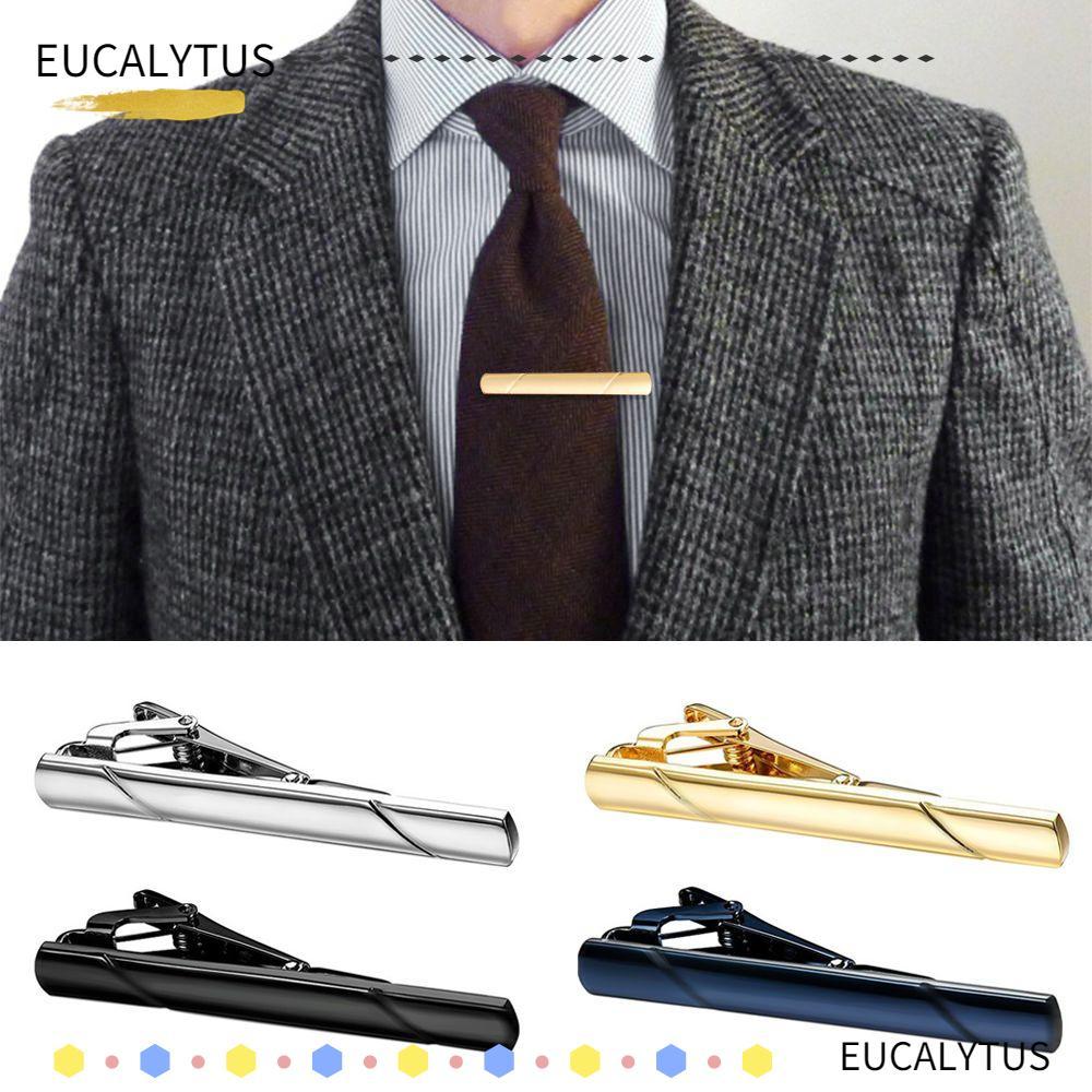 EUCALYTUSTH Tie Clip Classic Metal Stylish Tie Pin