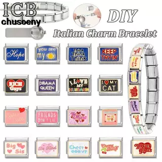 ฐานอักษร และ charm ดอกไม้ผีเสื้อ โมดูลสร้อยข้อมือ DIY แบบเรโทร