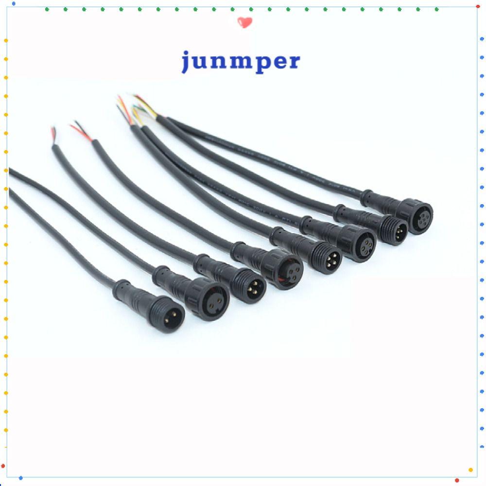 JUNMPER 2Pin 3Pin 4Pin แจ็ค, 2Pin 3Pin 4Pin สายสีดําชายหญิง LED Connector, 20 ซม.IP67 กันน้ําสายไฟ L