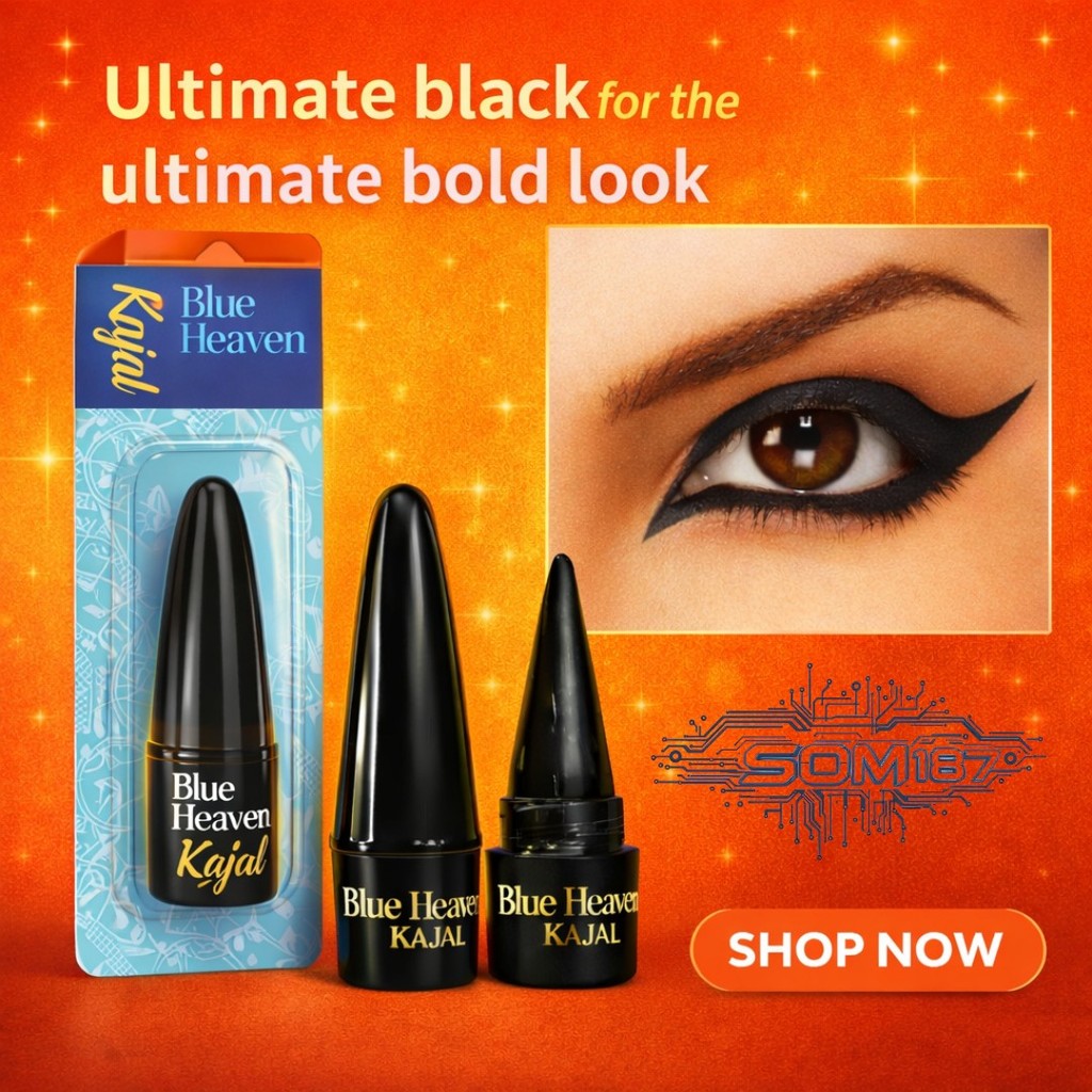 kajal ดั้งเดิม อายไลเนอร์ธรรมชาติที่สมบูรณ์แบบจากอินเดีย กันน้ำ ติดทนนานoriginal kajal perfect natur