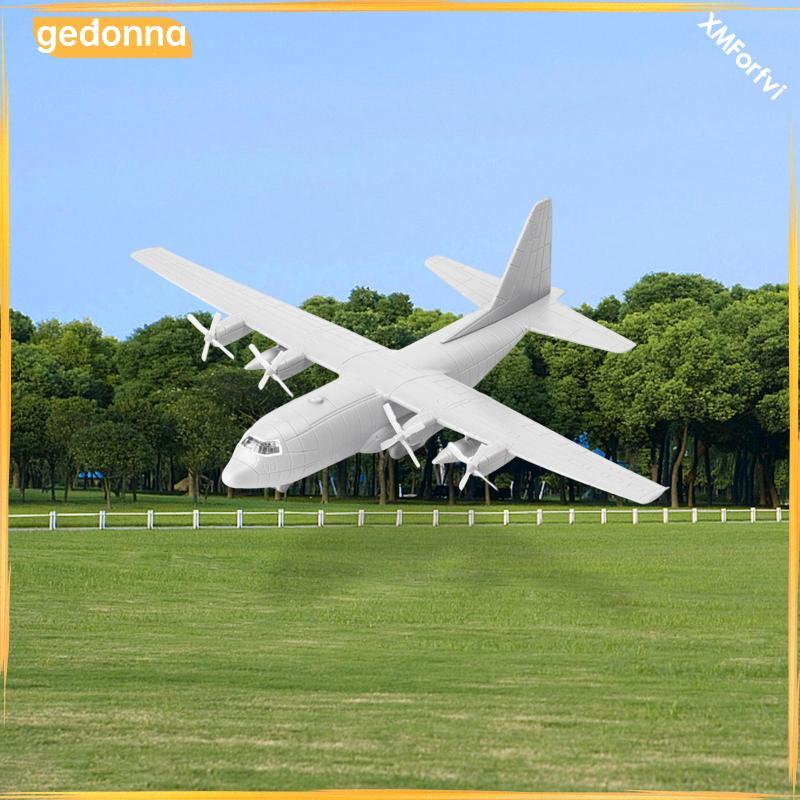[gedonna] 1/144 Transport Plane Model ,Miniature Aircraft Toy Assembled Model C130 4D with Stand Gif