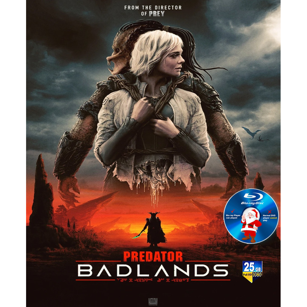 E-BLURAY Predator Badlands 2025 DTS -7.1 Sci-fi/Adventure Elle Fanning / Dimitrisus Schuster-Kolo Am