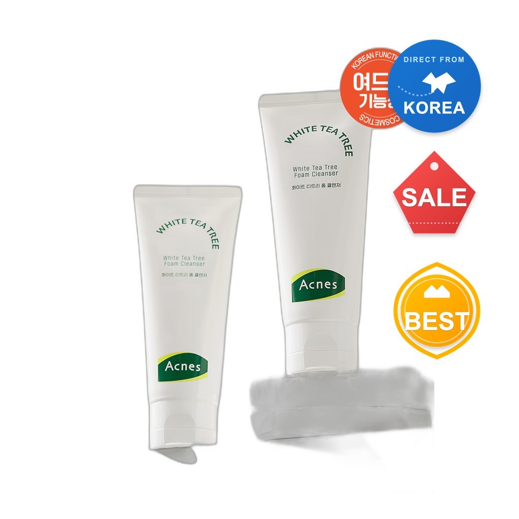 [daiso] Tea Tree Cleanser Acnes White Tea Tree Foam 100ml