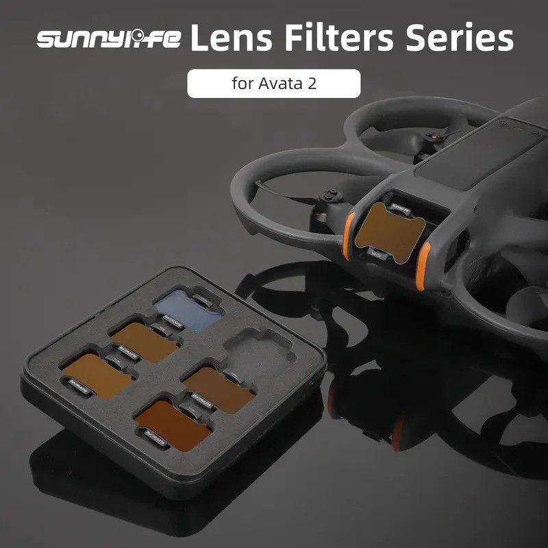 Sunnylife เลนส์สําหรับ DJI Avata 2 CPL MCUV ND8 ND16 ND32 ND64 ตัวกรองชุด Avata 2 Drone กล้อง Protec