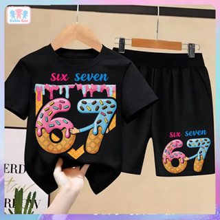 (จัดส่งตลอด 24 ชั่วโมง)  children SIX-SEVENเสื้อยืดเด็ก คอตต…