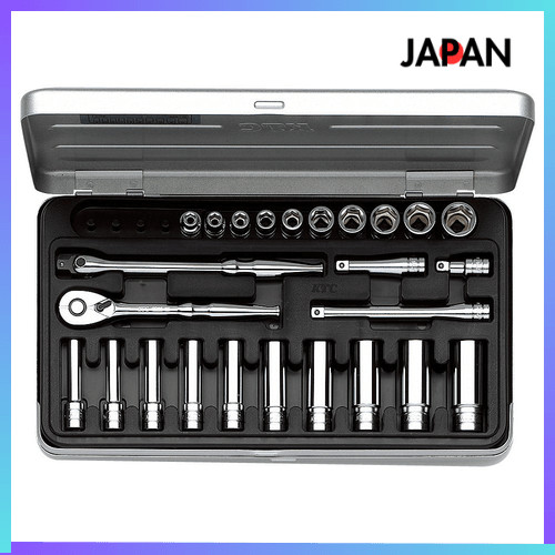 ชุดประแจบล็อก KTC TB2X20 ขนาด 6.3 มม. 25 ชิ้น ชุดเครื่องมือช่าง | Ships from Japan