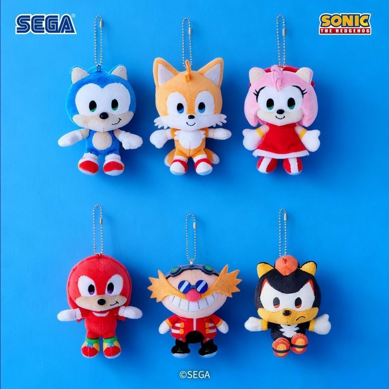 SEGA SONIC & FRIENDS ตุ๊กตาจี้ตุ๊กตา SONIC เกม สินค้าของขวัญวันเกิดหุบเขาญี่ปุ่น