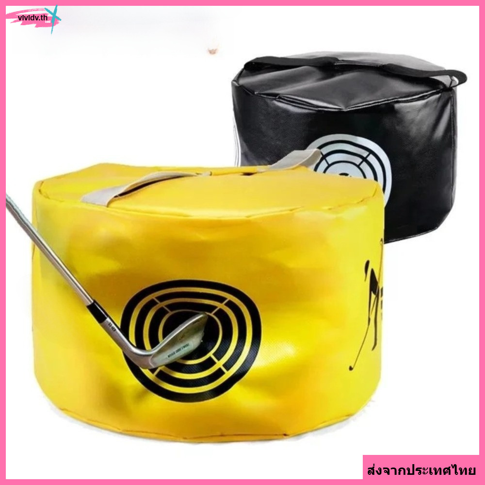 VIVIDV Swing Golf Training Bag, Multi-Purpose ความแม่นยําExerciser Golf Swing Trainer, ทนทาน Batting