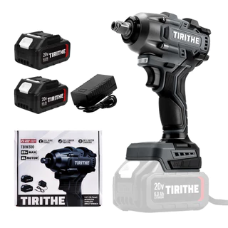 TIRITHE cordless wrench ประแจผลกระทบ 20V ประแจไร้แปรงถ่าน 500NM พร้อมแบตเตอรี่ 2 ก้อน